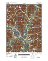 Sextonville Wisconsin Historical topographic map, 1:24000 scale, 7.5 X 7.5 Minute, Year 2010