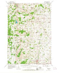 Seymour Wisconsin Historical topographic map, 1:62500 scale, 15 X 15 Minute, Year 1955