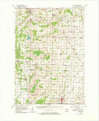 Seymour Wisconsin Historical topographic map, 1:62500 scale, 15 X 15 Minute, Year 1955