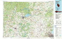 Shawano Wisconsin Historical topographic map, 1:100000 scale, 30 X 60 Minute, Year 1984