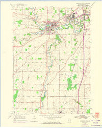 Sheboygan Falls Wisconsin Historical topographic map, 1:24000 scale, 7.5 X 7.5 Minute, Year 1954