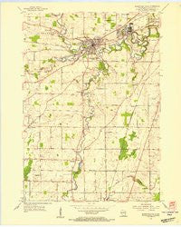 Sheboygan Falls Wisconsin Historical topographic map, 1:24000 scale, 7.5 X 7.5 Minute, Year 1954