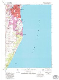 Sheboygan South Wisconsin Historical topographic map, 1:24000 scale, 7.5 X 7.5 Minute, Year 1954
