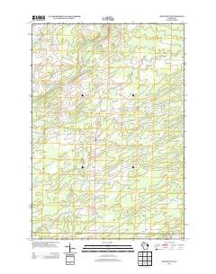 Sheldon NE Wisconsin Historical topographic map, 1:24000 scale, 7.5 X 7.5 Minute, Year 2013
