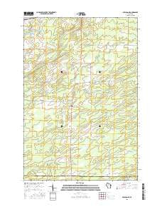 Sheldon NE Wisconsin Current topographic map, 1:24000 scale, 7.5 X 7.5 Minute, Year 2015