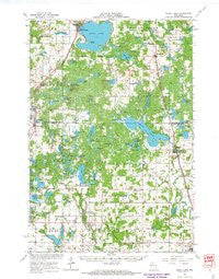 Shell Lake Wisconsin Historical topographic map, 1:62500 scale, 15 X 15 Minute, Year 1965