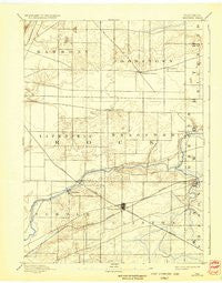 Shopiere Wisconsin Historical topographic map, 1:62500 scale, 15 X 15 Minute, Year 1893