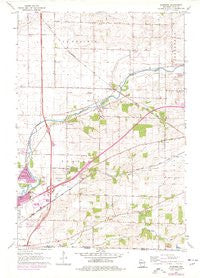Shopiere Wisconsin Historical topographic map, 1:24000 scale, 7.5 X 7.5 Minute, Year 1961