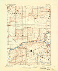 Shopiere Wisconsin Historical topographic map, 1:62500 scale, 15 X 15 Minute, Year 1893