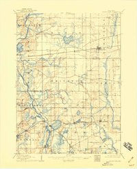 Silver Lake Wisconsin Historical topographic map, 1:62500 scale, 15 X 15 Minute, Year 1906