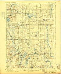 Silver Lake Wisconsin Historical topographic map, 1:62500 scale, 15 X 15 Minute, Year 1906