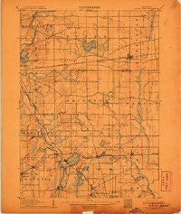 Silver Lake Wisconsin Historical topographic map, 1:62500 scale, 15 X 15 Minute, Year 1906