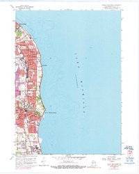 South Milwaukee Wisconsin Historical topographic map, 1:24000 scale, 7.5 X 7.5 Minute, Year 1958