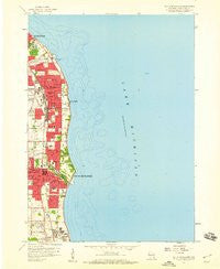 South Milwaukee Wisconsin Historical topographic map, 1:24000 scale, 7.5 X 7.5 Minute, Year 1958