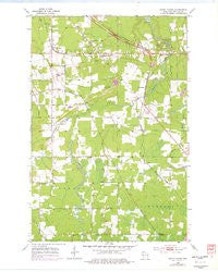 South Range Wisconsin Historical topographic map, 1:24000 scale, 7.5 X 7.5 Minute, Year 1954