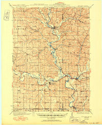 South Wayne Wisconsin Historical topographic map, 1:62500 scale, 15 X 15 Minute, Year 1923