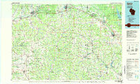 Sparta Wisconsin Historical topographic map, 1:100000 scale, 30 X 60 Minute, Year 1985