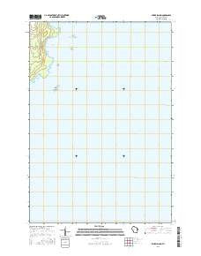 Spider Island Wisconsin Current topographic map, 1:24000 scale, 7.5 X 7.5 Minute, Year 2016