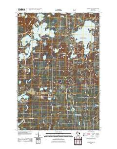 Spider Lake Wisconsin Historical topographic map, 1:24000 scale, 7.5 X 7.5 Minute, Year 2011