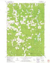 Spirit Wisconsin Historical topographic map, 1:24000 scale, 7.5 X 7.5 Minute, Year 1979