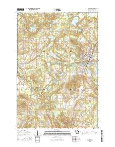 Spooner Wisconsin Current topographic map, 1:24000 scale, 7.5 X 7.5 Minute, Year 2015