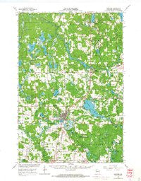 Spooner Wisconsin Historical topographic map, 1:62500 scale, 15 X 15 Minute, Year 1965