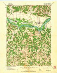 Spring Green Wisconsin Historical topographic map, 1:62500 scale, 15 X 15 Minute, Year 1960