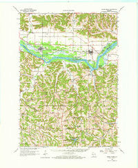 Spring Green Wisconsin Historical topographic map, 1:62500 scale, 15 X 15 Minute, Year 1960