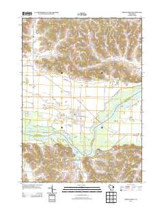 Spring Green Wisconsin Historical topographic map, 1:24000 scale, 7.5 X 7.5 Minute, Year 2013