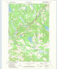 Springbrook Wisconsin Historical topographic map, 1:24000 scale, 7.5 X 7.5 Minute, Year 1971