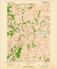 Springfield Corners Wisconsin Historical topographic map, 1:24000 scale, 7.5 X 7.5 Minute, Year 1962