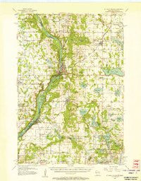 St. Croix Dalles Minnesota Historical topographic map, 1:62500 scale, 15 X 15 Minute, Year 1955