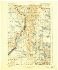 St Croix Dalles Minnesota Historical topographic map, 1:62500 scale, 15 X 15 Minute, Year 1901