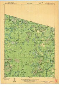 Star Lake Wisconsin Historical topographic map, 1:48000 scale, 15 X 15 Minute, Year 1946
