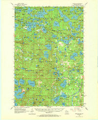 Starlake Wisconsin Historical topographic map, 1:62500 scale, 15 X 15 Minute, Year 1955