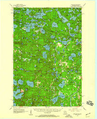 Starlake Wisconsin Historical topographic map, 1:62500 scale, 15 X 15 Minute, Year 1955