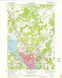 Stevens Point Wisconsin Historical topographic map, 1:24000 scale, 7.5 X 7.5 Minute, Year 1970