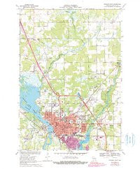 Stevens Point Wisconsin Historical topographic map, 1:24000 scale, 7.5 X 7.5 Minute, Year 1970