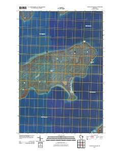 Stockton Island Wisconsin Historical topographic map, 1:24000 scale, 7.5 X 7.5 Minute, Year 2010
