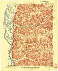 Stoddard Wisconsin Historical topographic map, 1:62500 scale, 15 X 15 Minute, Year 1926