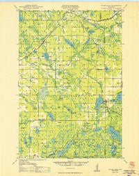 Stone Lake Wisconsin Historical topographic map, 1:48000 scale, 15 X 15 Minute, Year 1950