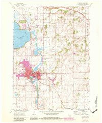 Stoughton Wisconsin Historical topographic map, 1:24000 scale, 7.5 X 7.5 Minute, Year 1961