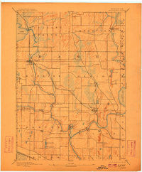 Stoughton Wisconsin Historical topographic map, 1:62500 scale, 15 X 15 Minute, Year 1890