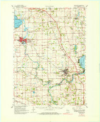 Stoughton Wisconsin Historical topographic map, 1:62500 scale, 15 X 15 Minute, Year 1961
