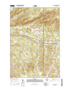 Strickland Wisconsin Current topographic map, 1:24000 scale, 7.5 X 7.5 Minute, Year 2015