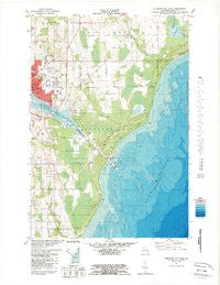 Sturgeon Bay East Wisconsin Historical topographic map, 1:24000 scale, 7.5 X 7.5 Minute, Year 1981