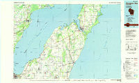 Sturgeon Bay Wisconsin Historical topographic map, 1:100000 scale, 30 X 60 Minute, Year 1984