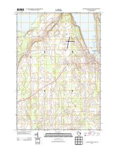 Sturgeon Bay West Wisconsin Historical topographic map, 1:24000 scale, 7.5 X 7.5 Minute, Year 2013