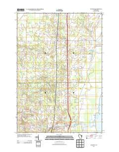 Suamico Wisconsin Historical topographic map, 1:24000 scale, 7.5 X 7.5 Minute, Year 2013