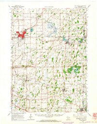 Sun Prairie Wisconsin Historical topographic map, 1:62500 scale, 15 X 15 Minute, Year 1962